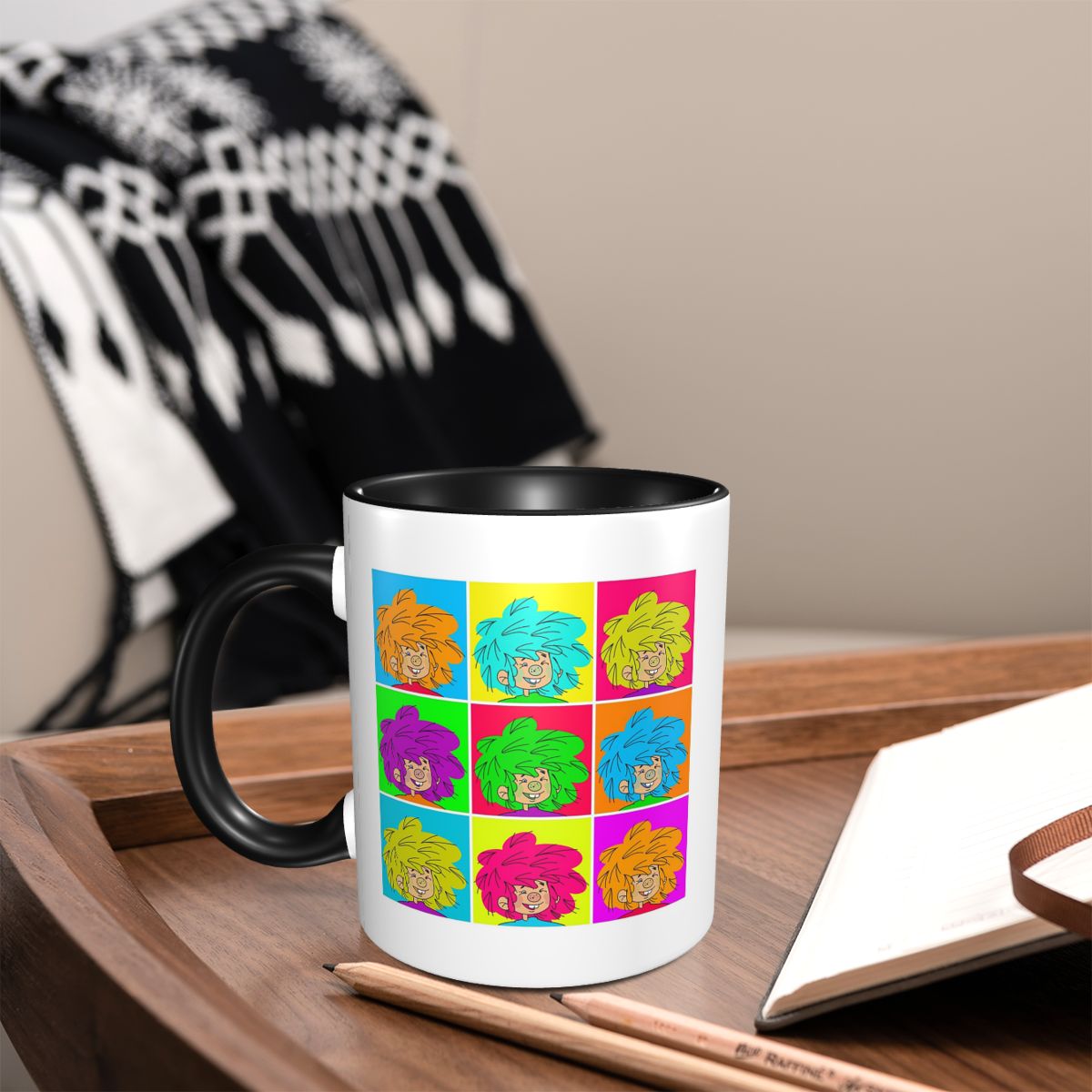 Coffee Tea Icon - Warhol Inspired Iconic Pumuckl Mug Funny