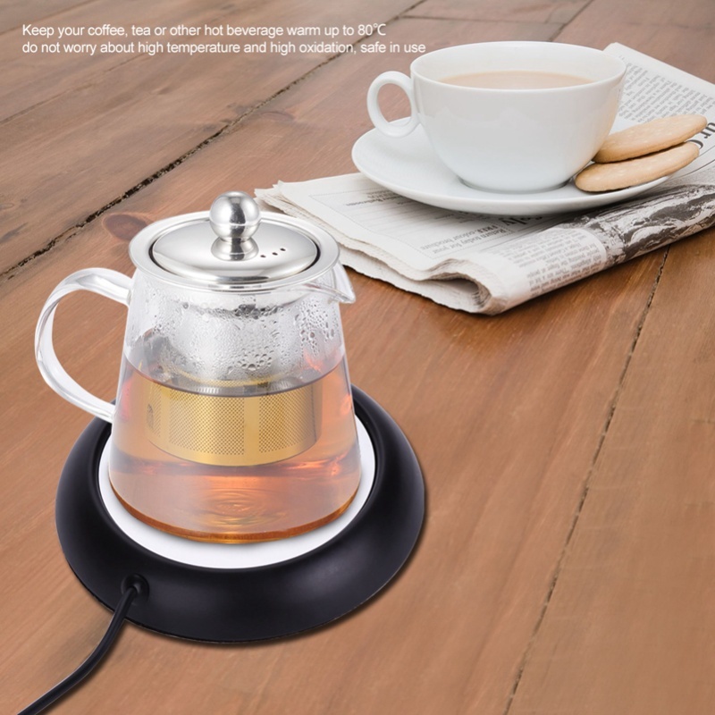 Coffee Tea Warmer - Wood Grain USB Cup Warmer Heat