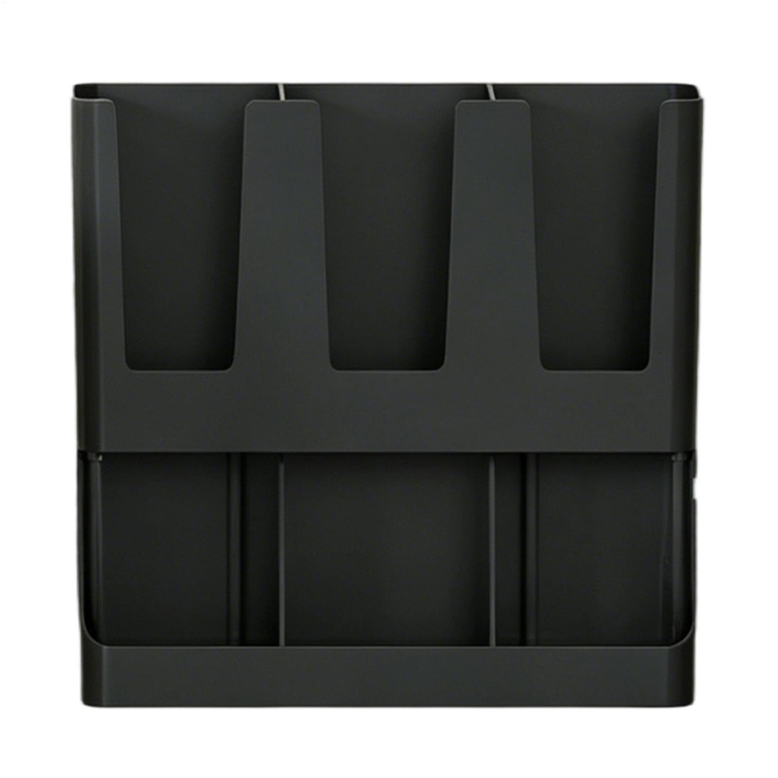 Tea Coffee Set Up - Coffee Station 6-Compartment Wall Mount Holder