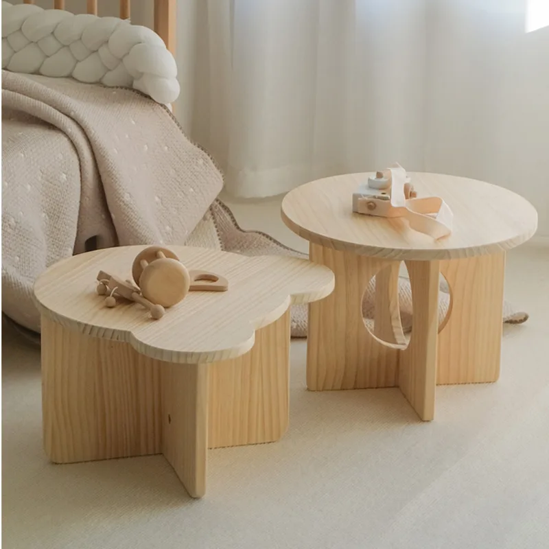 Tea Coffee Set Up - Solid Wood Children's Small Table Kindergarten
