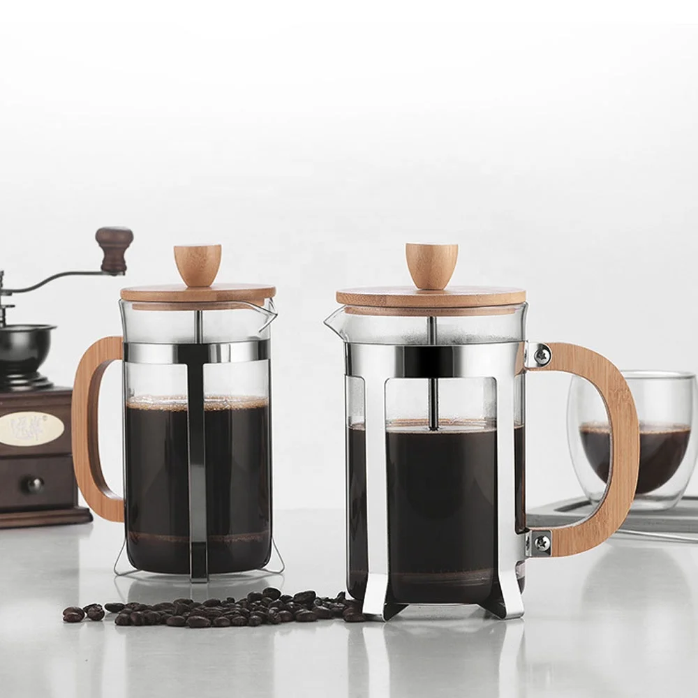 French Press Coffee & Tea - 350/600ml Stainless Steel Pressing Pots Food