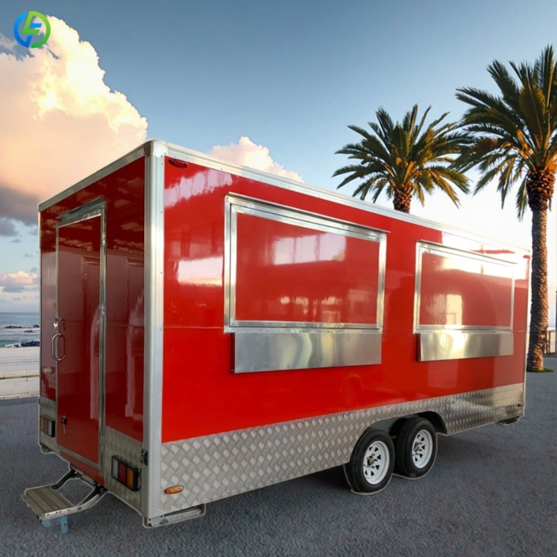 Coffee Tea Vendor - Customized Mobile Food Trailer Stainless Steel