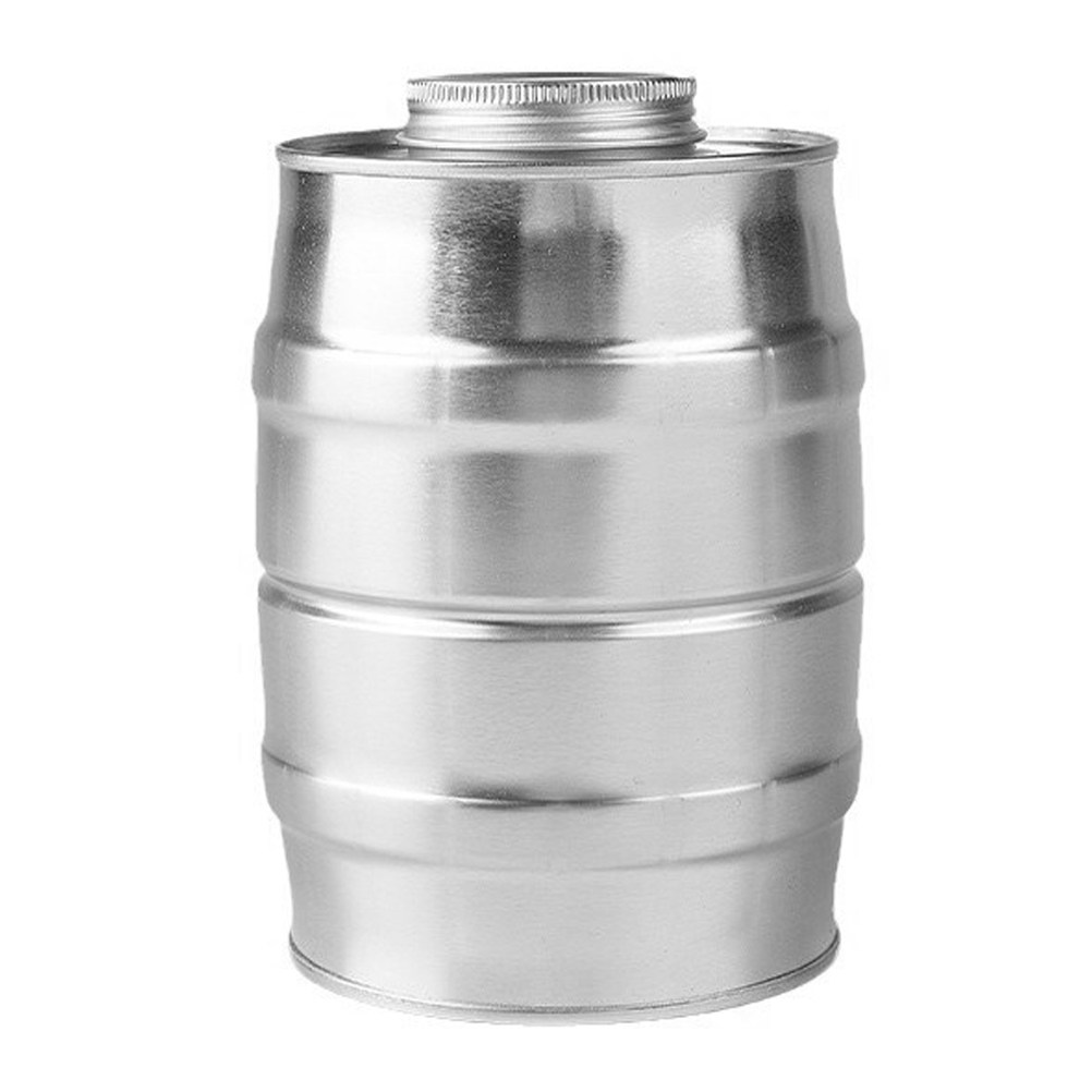 Coffee Tea Bean - Retro Wine Barrel Shaped Metal Coffee