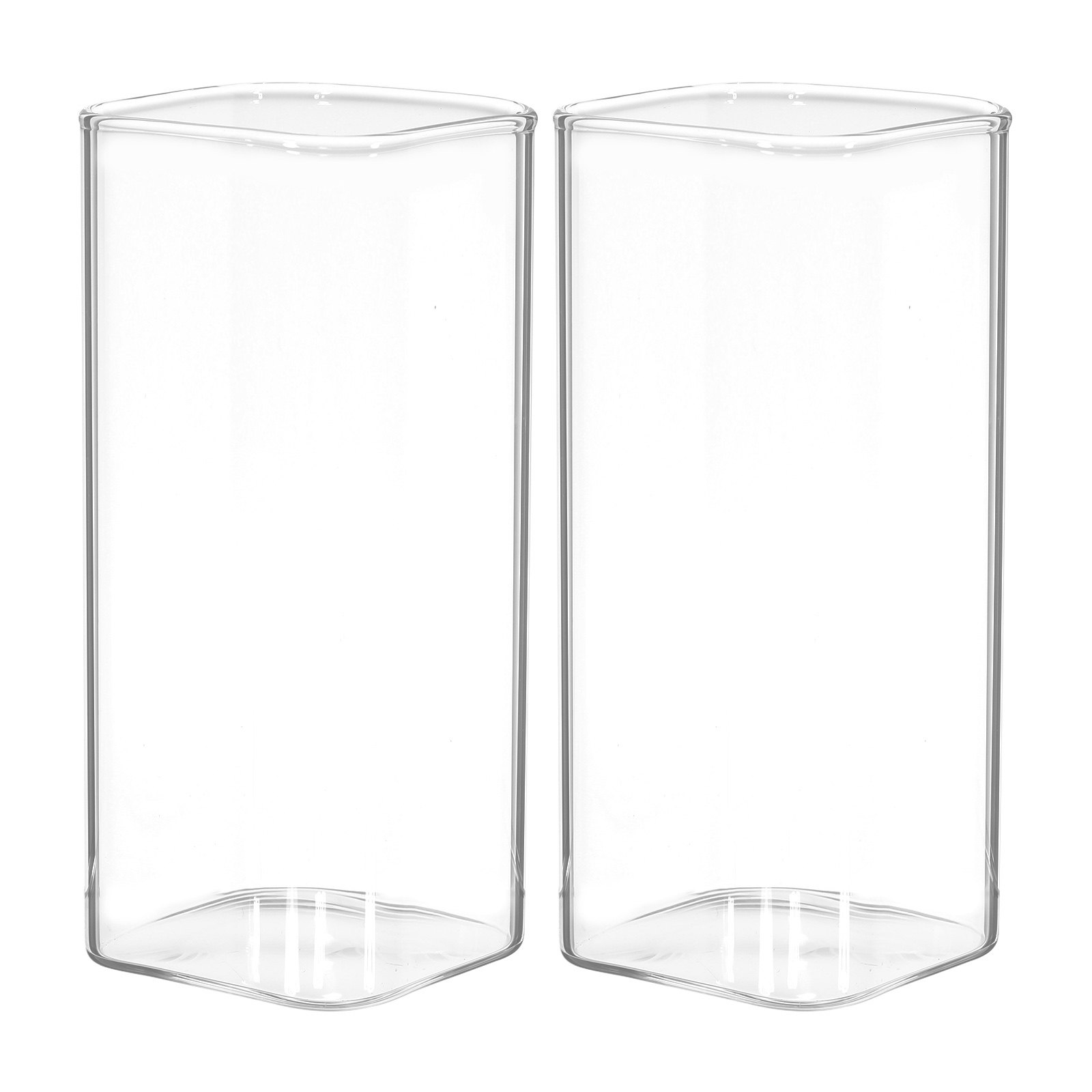 Coffee Tea Uses - 2Pcs Elegant Glass Beverage Cup Simple
