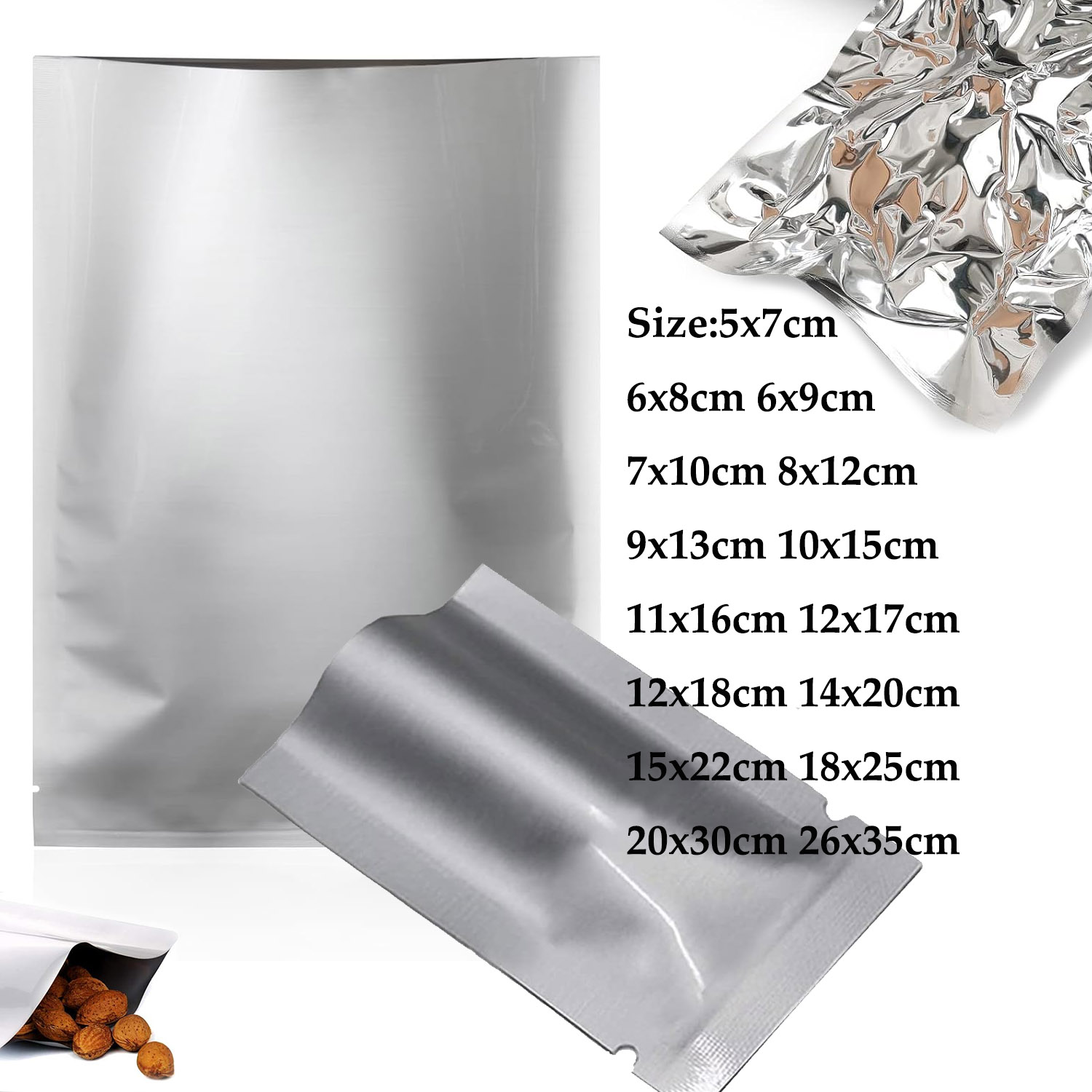 Coffee Tea Bean - 10~200 PCS Aluminized Packaging Bags for