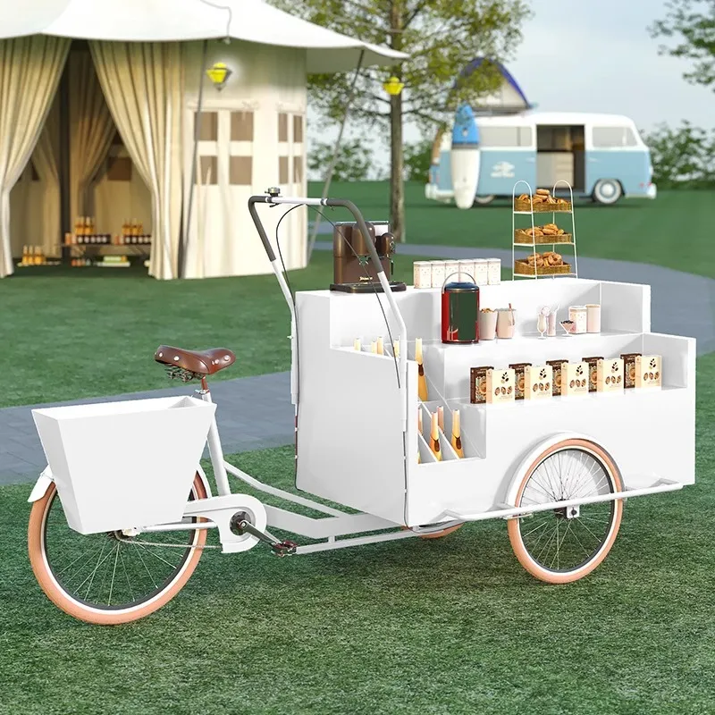 Coffee Tea Vendor - Mobile Tricycle Display Stand Creative Market
