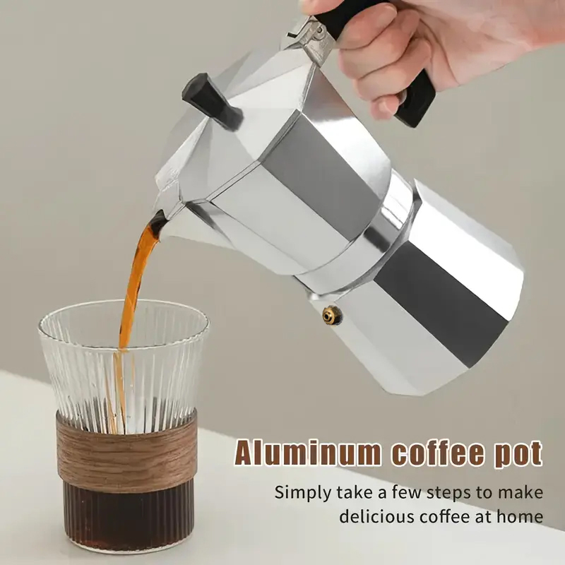 Coffee Tea Chocolate - Classic Aluminum Moka Pot 50-300ML Household