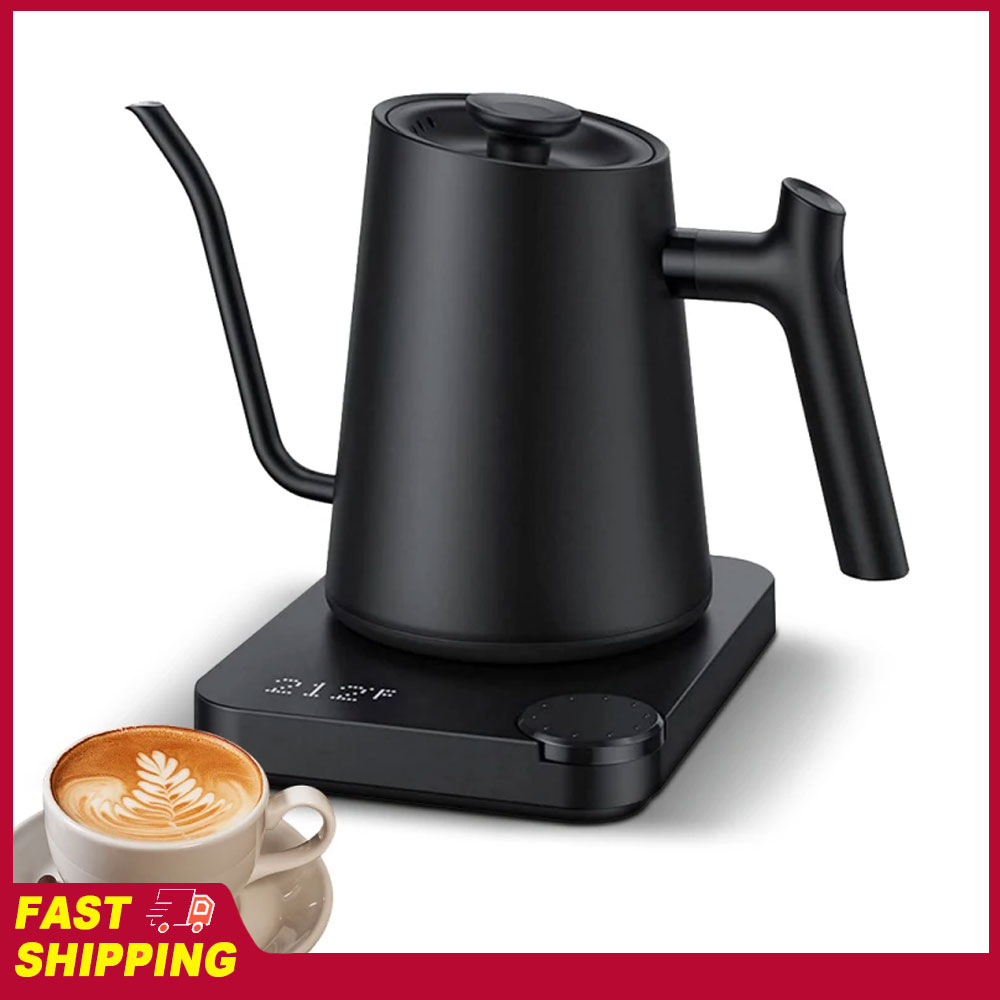 Pour Over Kettle - Gooseneck 0.9LTemperature Control Stainless Steel Inner