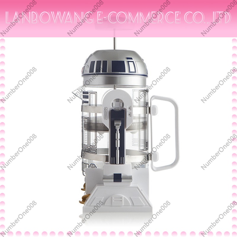 French Press Coffee & Tea - Creative R2D2 Robot Shape Mini Manual