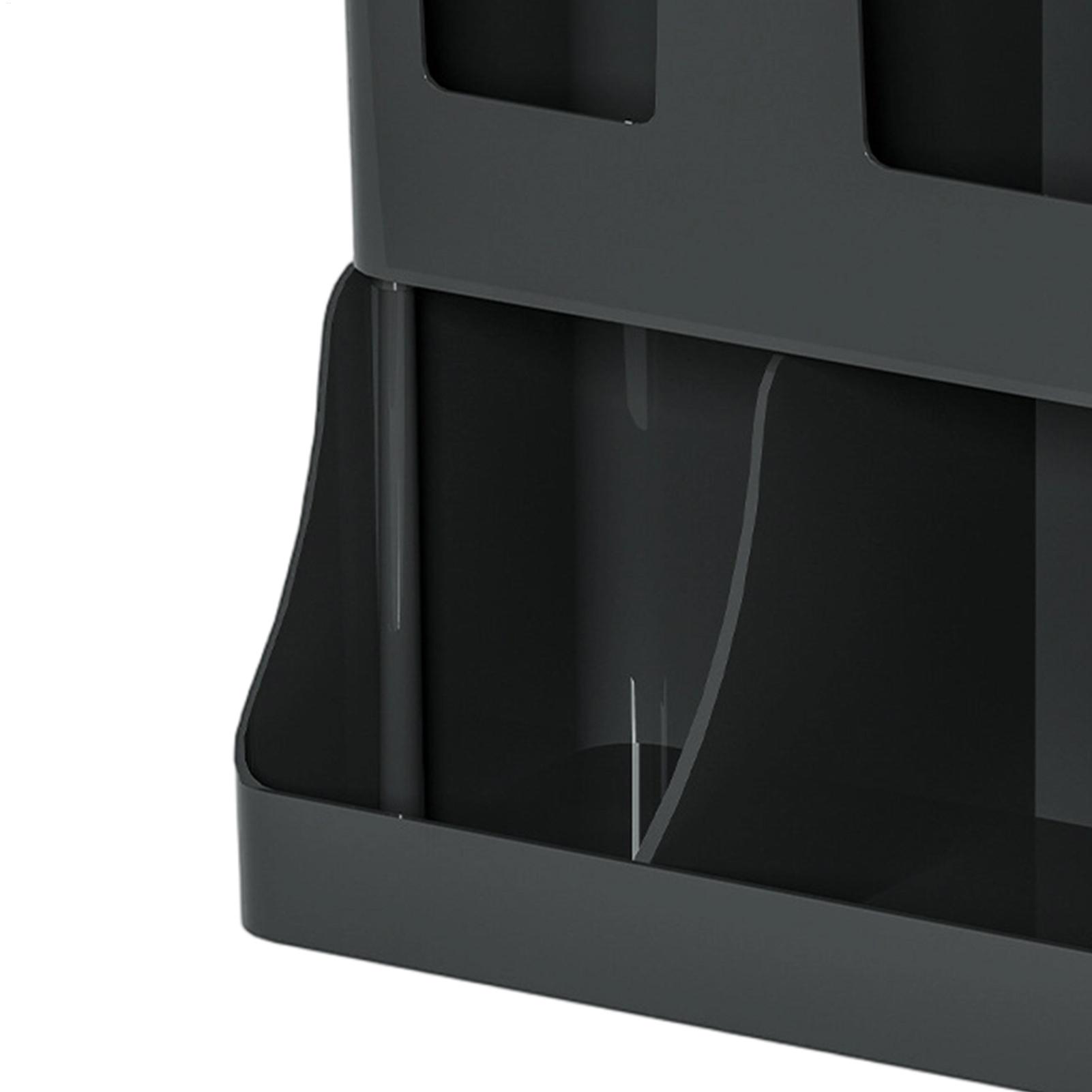 Tea Coffee Set Up - Coffee Organizer Station 6-Compartment Countertop Storage