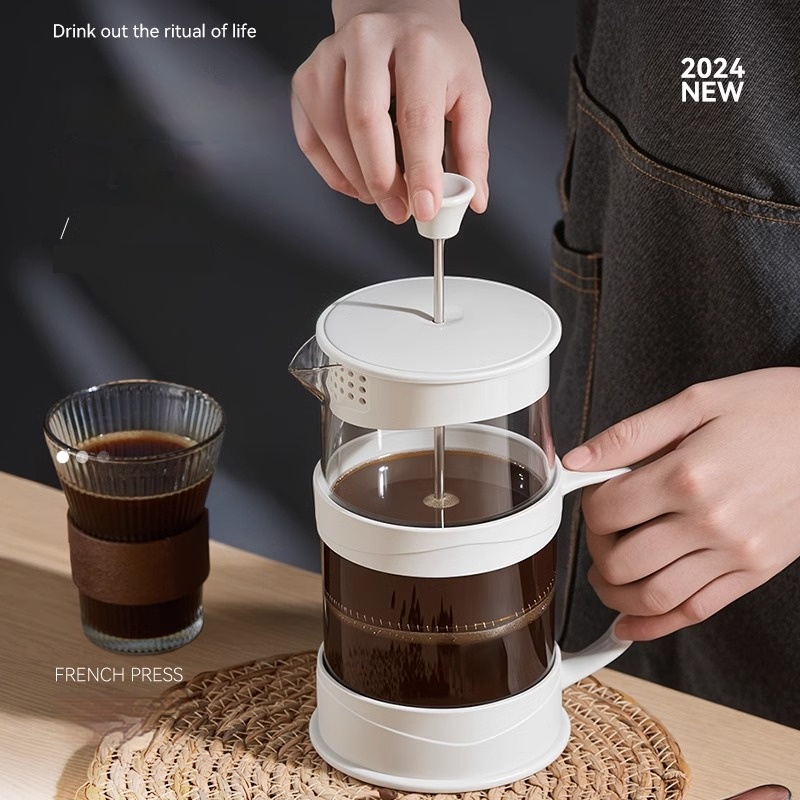 French Press Coffee & Tea - GIANXI Hand Press Coffee Maker Multi-function