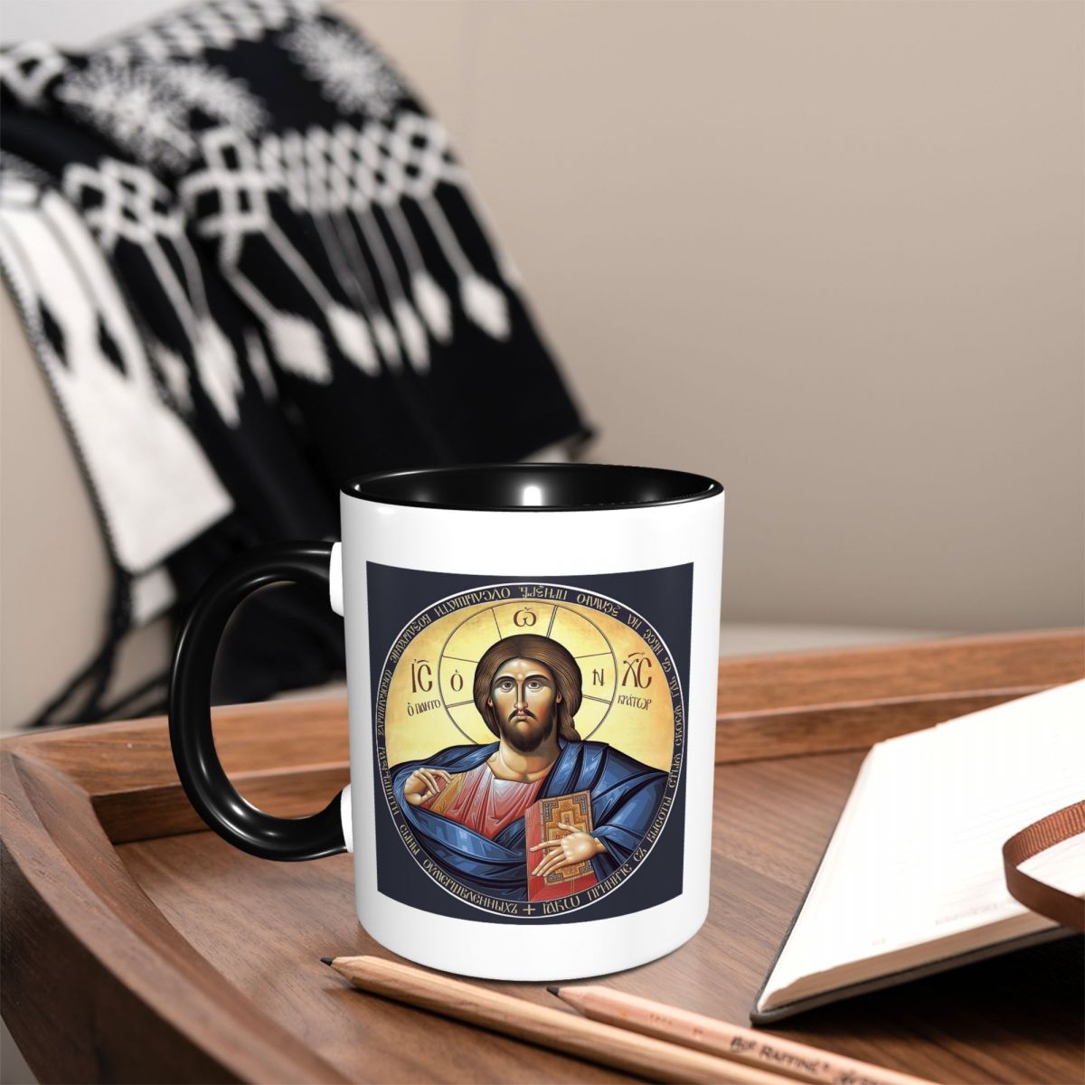 Coffee Tea Icon - Christ Pantocrator Orthodox Icon Mug Funny