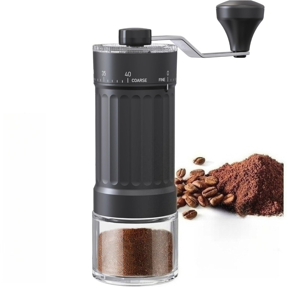 French Press Coffee & Tea - Manual Coffee Grinder with 40 External