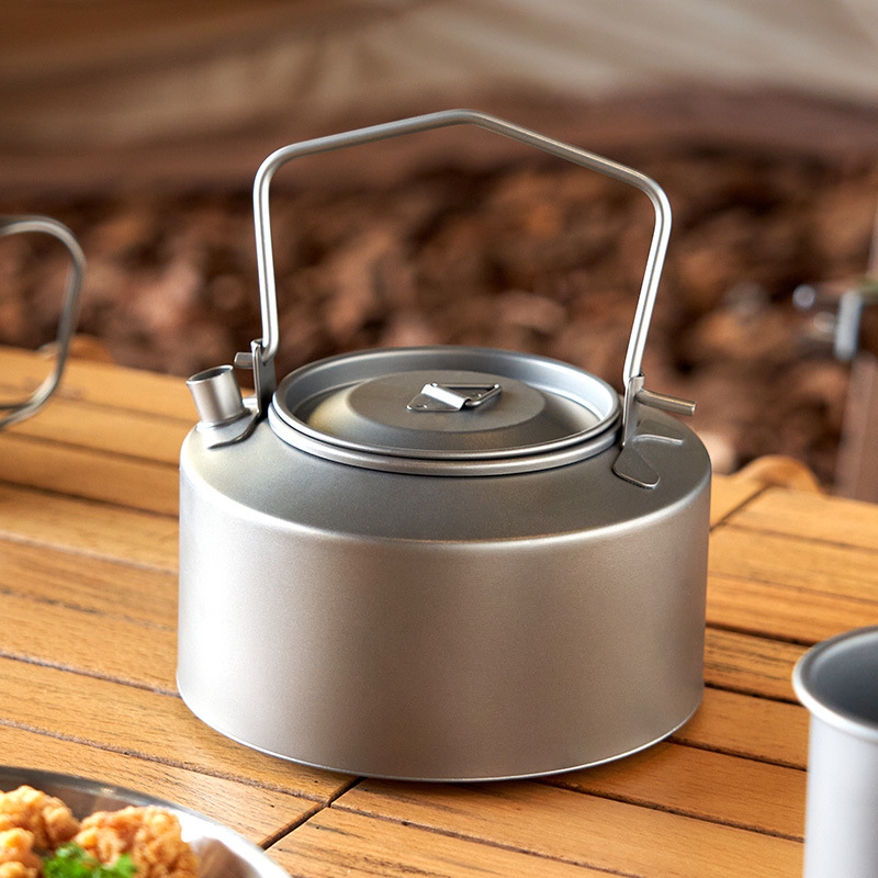 Coffee Tea Jars - Camping Water Cooking Kettle Titanium Kettle
