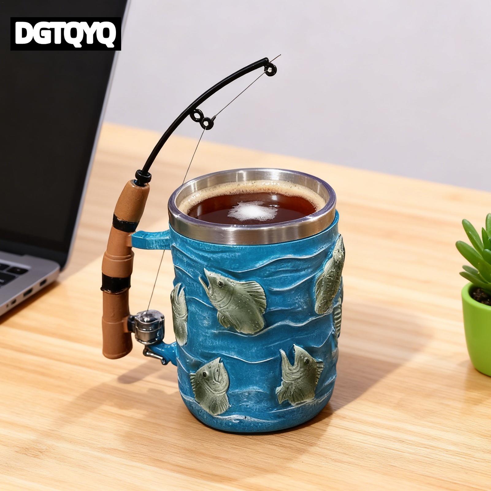 Coffee Tea Chocolate - Coffee Mug Resin 3D Fish Cold