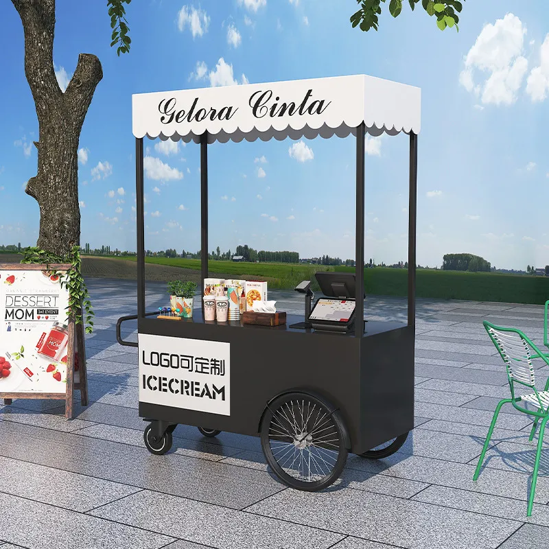 Street Food Truck Trolley Stal - đánh giá và giá Coffee Tea Vendor