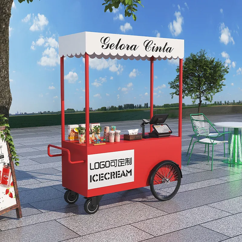 Street Food Truck Trolley Stal - đánh giá và giá Coffee Tea Vendor