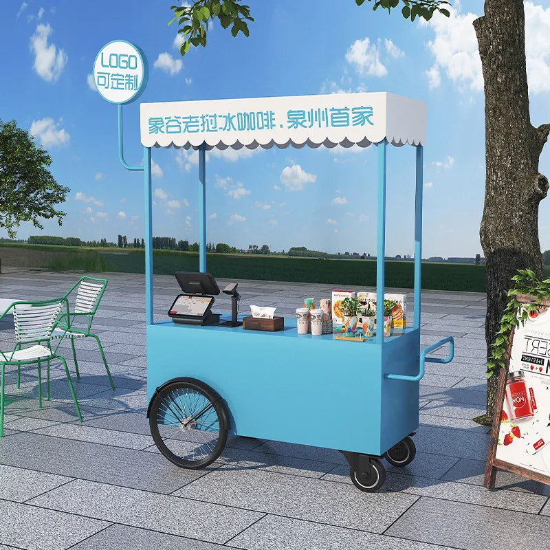 Street Food Truck Trolley Stal - đánh giá và giá Coffee Tea Vendor