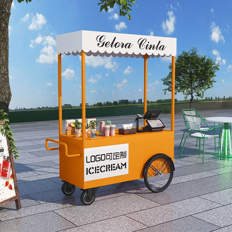 Street Food Truck Trolley Stal - đánh giá và giá Coffee Tea Vendor