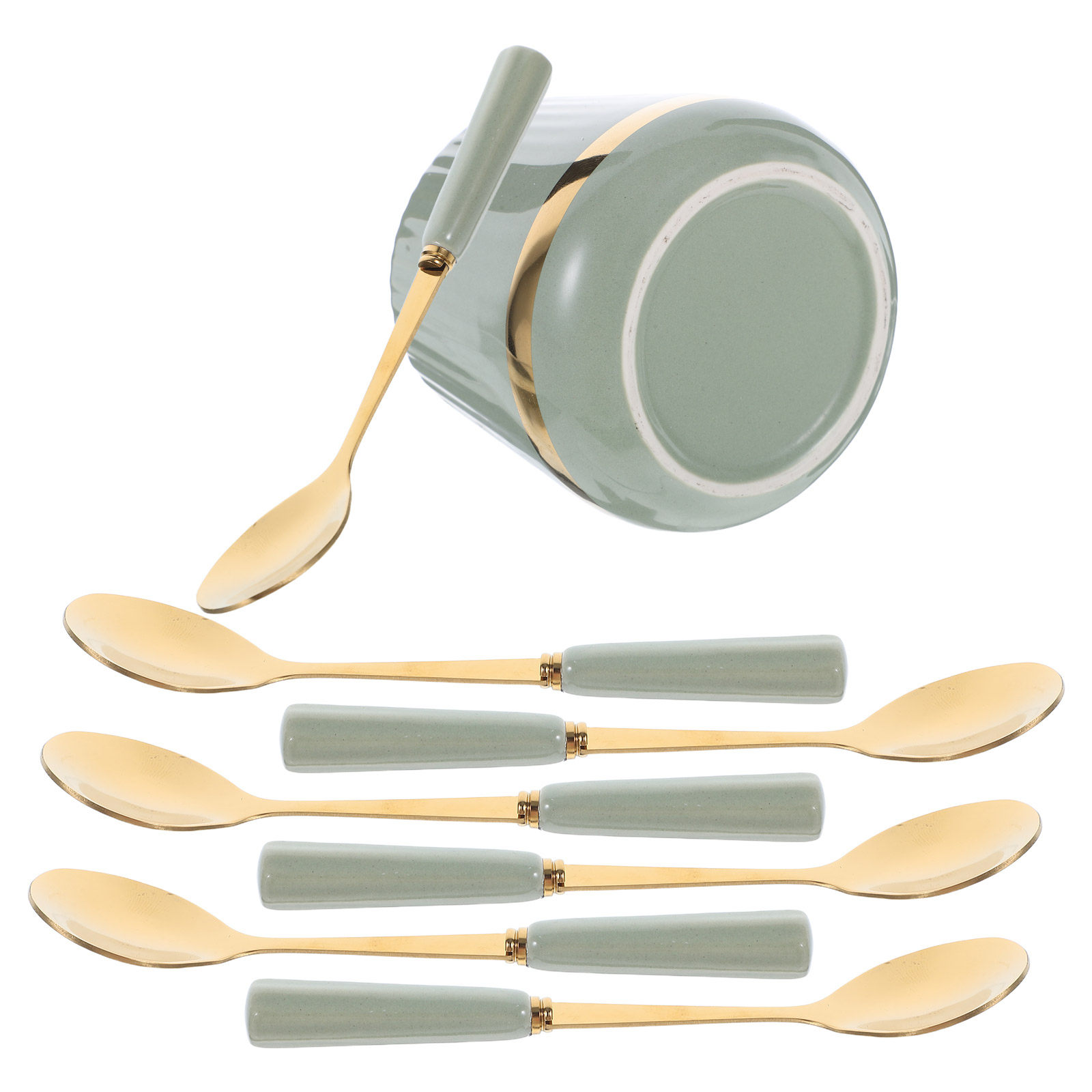7Pcs Flatware Coffee Spoon Set - đánh giá và giá Coffee Tea Uses