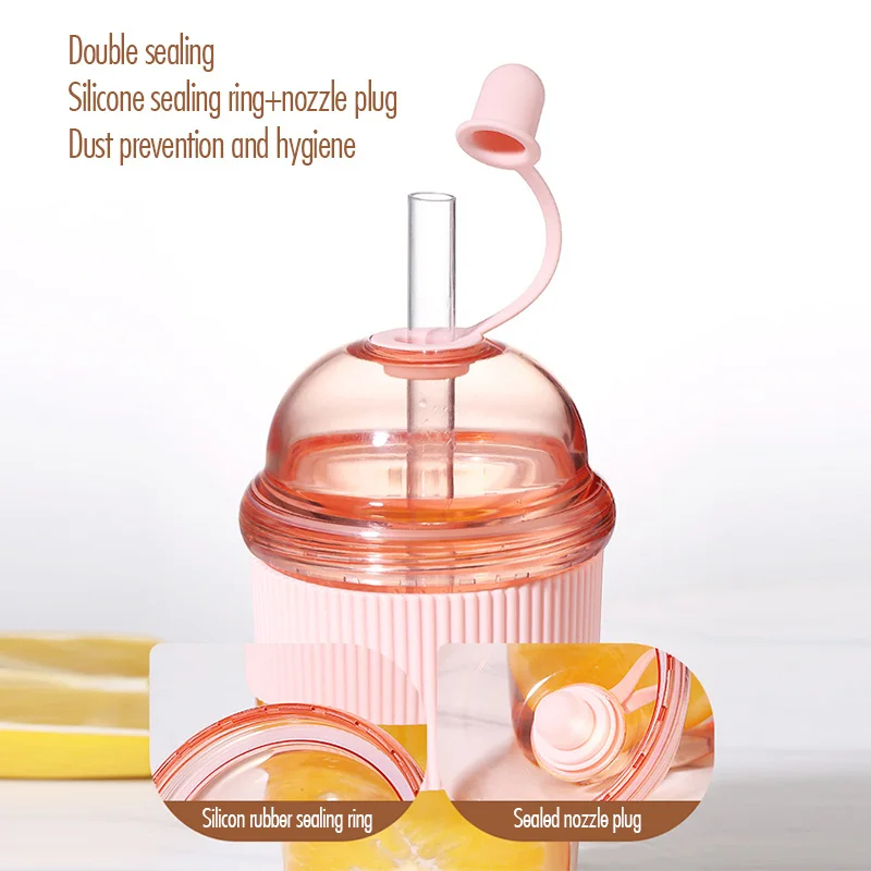 1pc 430ml Portable Flip Straw  - đánh giá và giá Coffee Tea Jars
