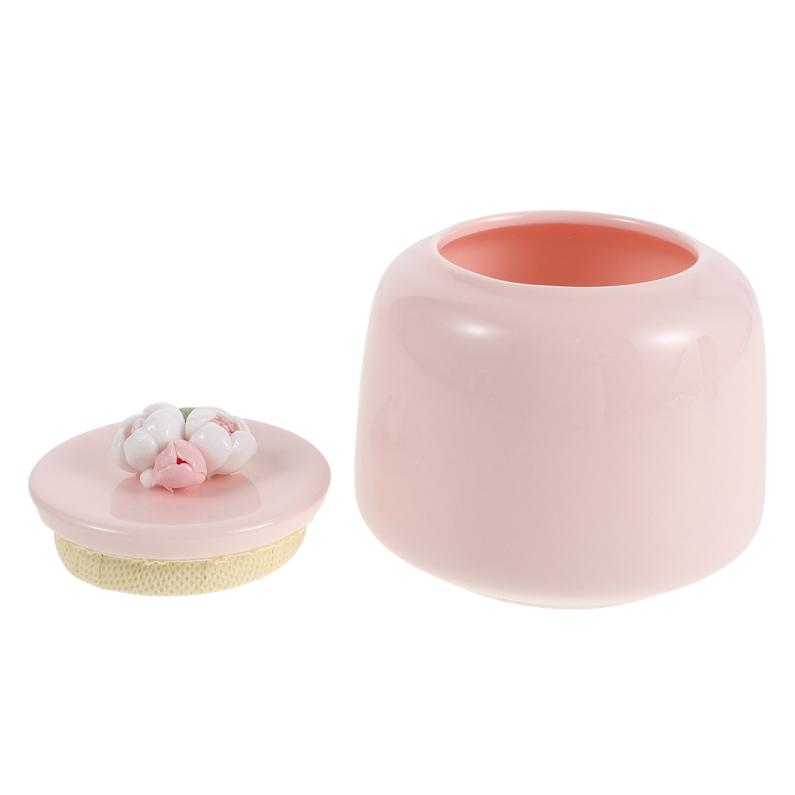 Ceramic Tea Jar Pink Porcelain - đánh giá và giá Coffee Tea Leaf And Bean