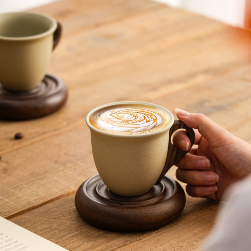 Creative Brown Ceramic and Woo - đánh giá và giá Coffee Tea For Garden