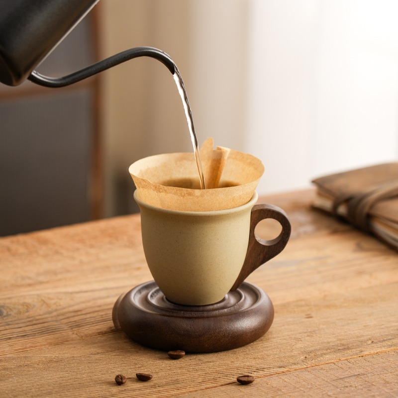 Creative Brown Ceramic and Woo - đánh giá và giá Coffee Tea For Garden