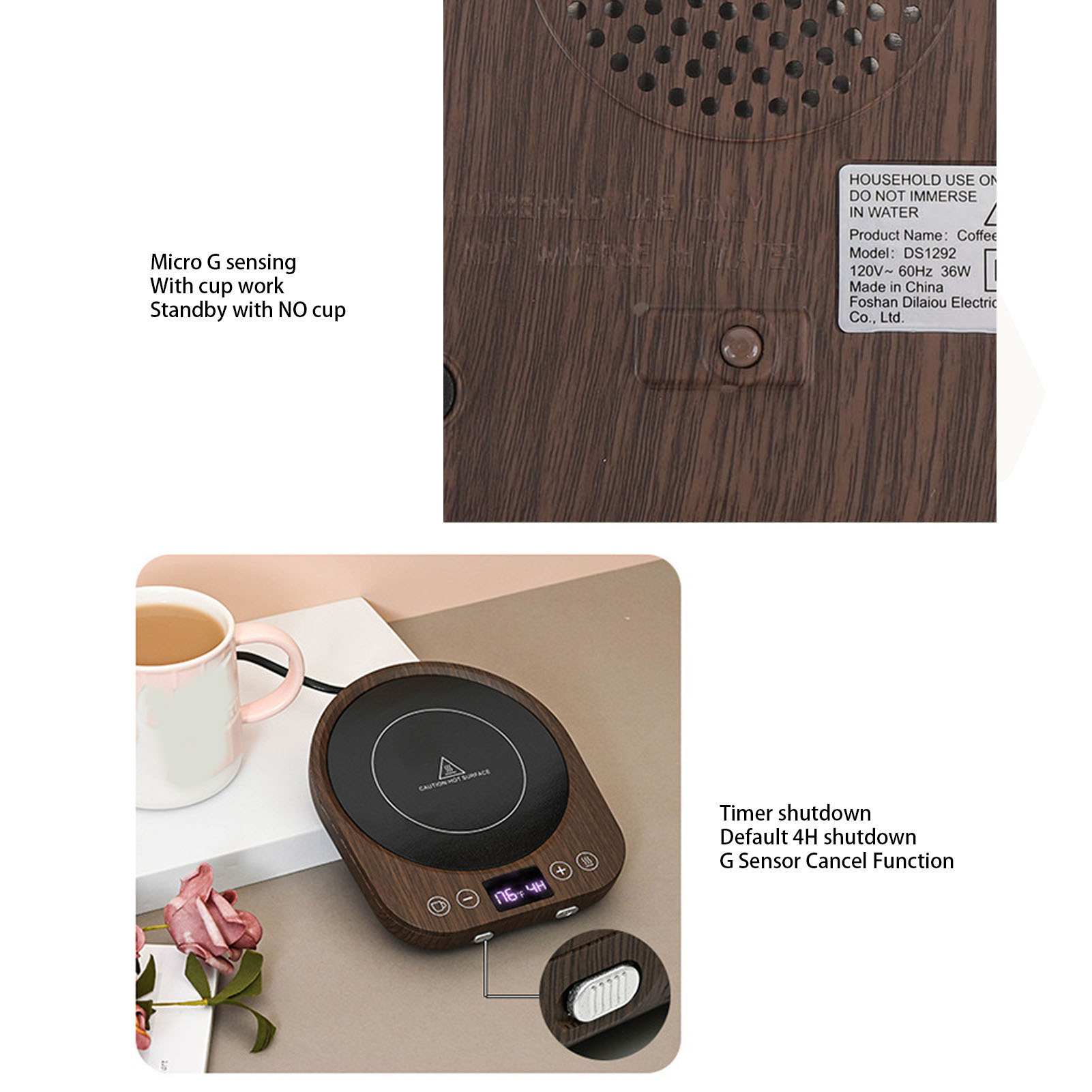 Mug Warmer 36W Fast Heating 3  - đánh giá và giá Coffee Tea Warmer