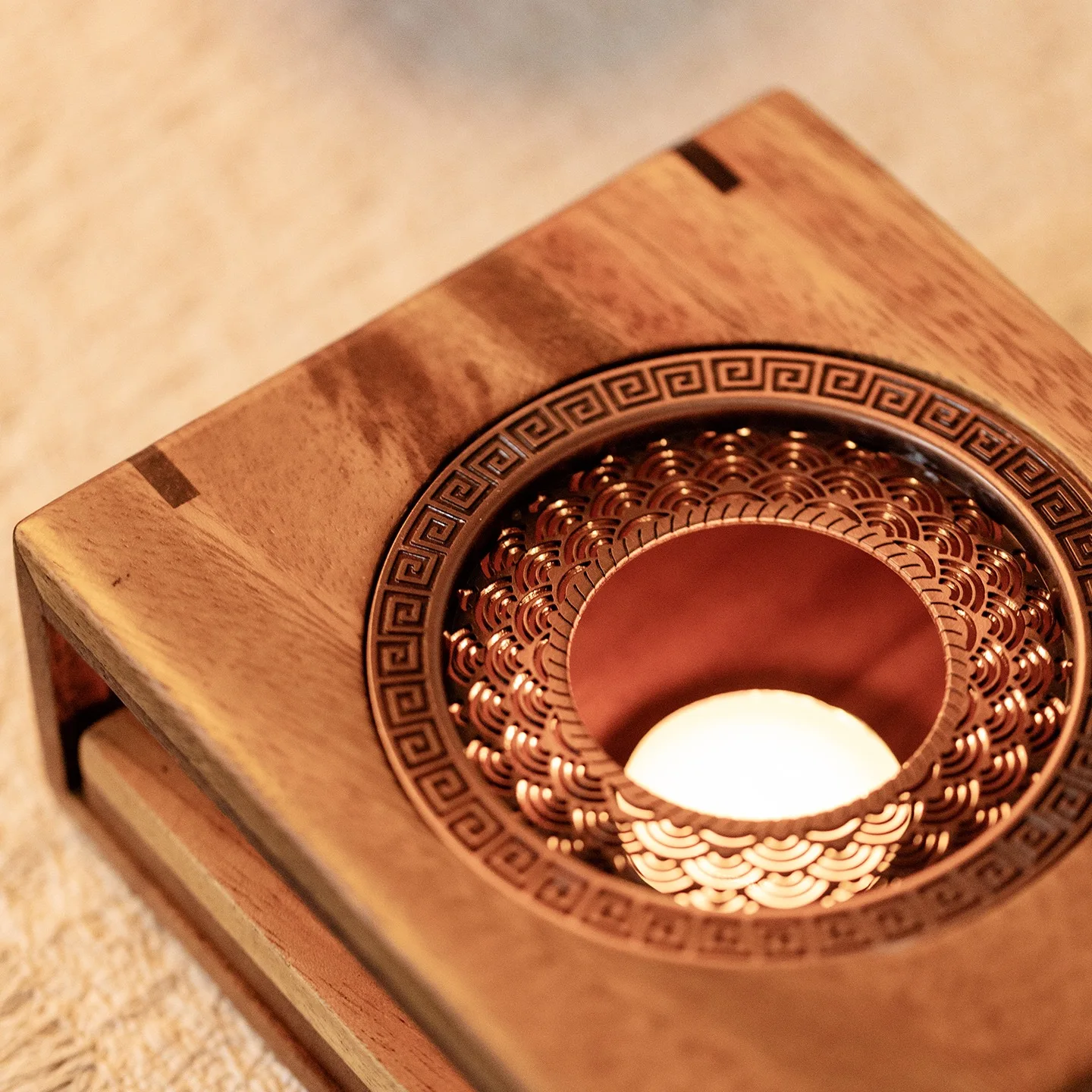 Walnut Warm Tea Stove Candle H - đánh giá và giá Coffee Tea Warmer