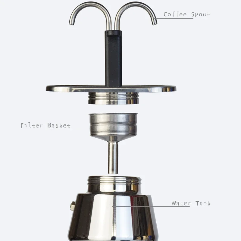 200ML Mini Moka Pot Double Tub - đánh giá và giá Pour Over Kettle