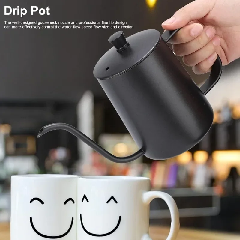 350/600ML Stainless Steel Drip - đánh giá và giá Coffee Tea Pot