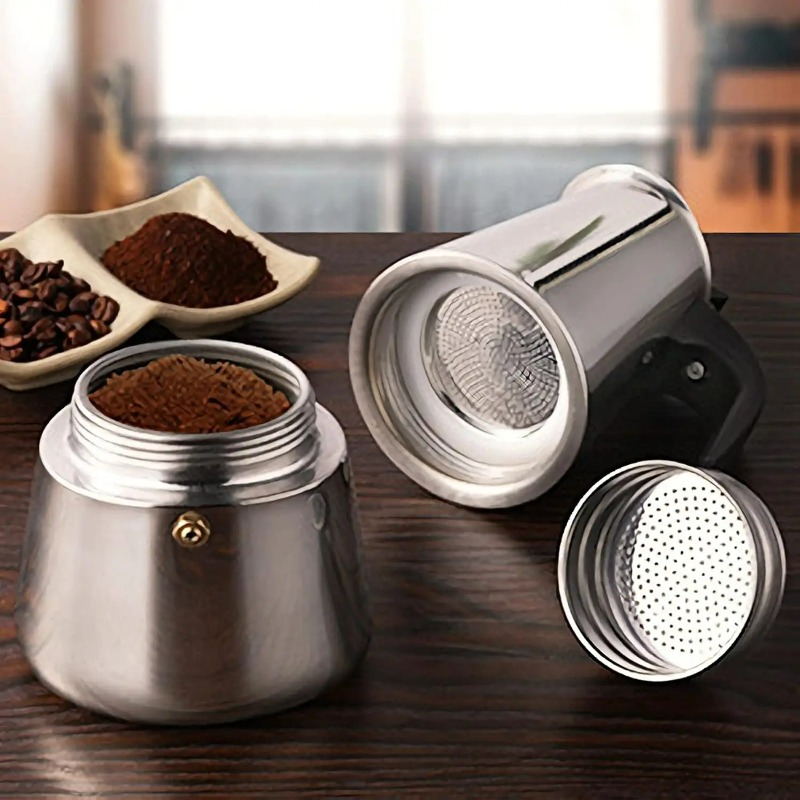 6 Cup Mocha Pot Stainless Stee - đánh giá và giá Coffee Tea Chocolate