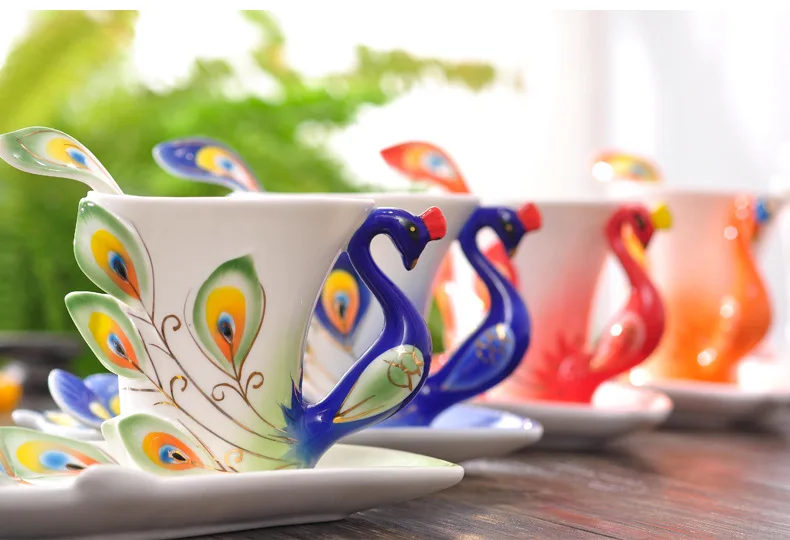 Ceramics Peacock Coffee Mug Cu - đánh giá và giá Coffee Tea Difference