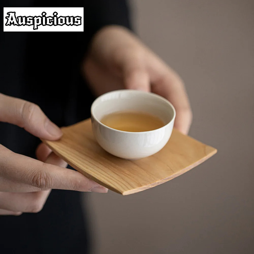 2pc/set Retro Solid Wood Coast - đánh giá và giá Coffee Tea In Chinese