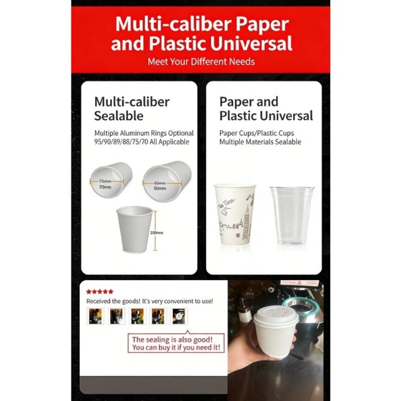 Automatic Plastic Cup Sealing  - đánh giá và giá Coffee Tea Uses