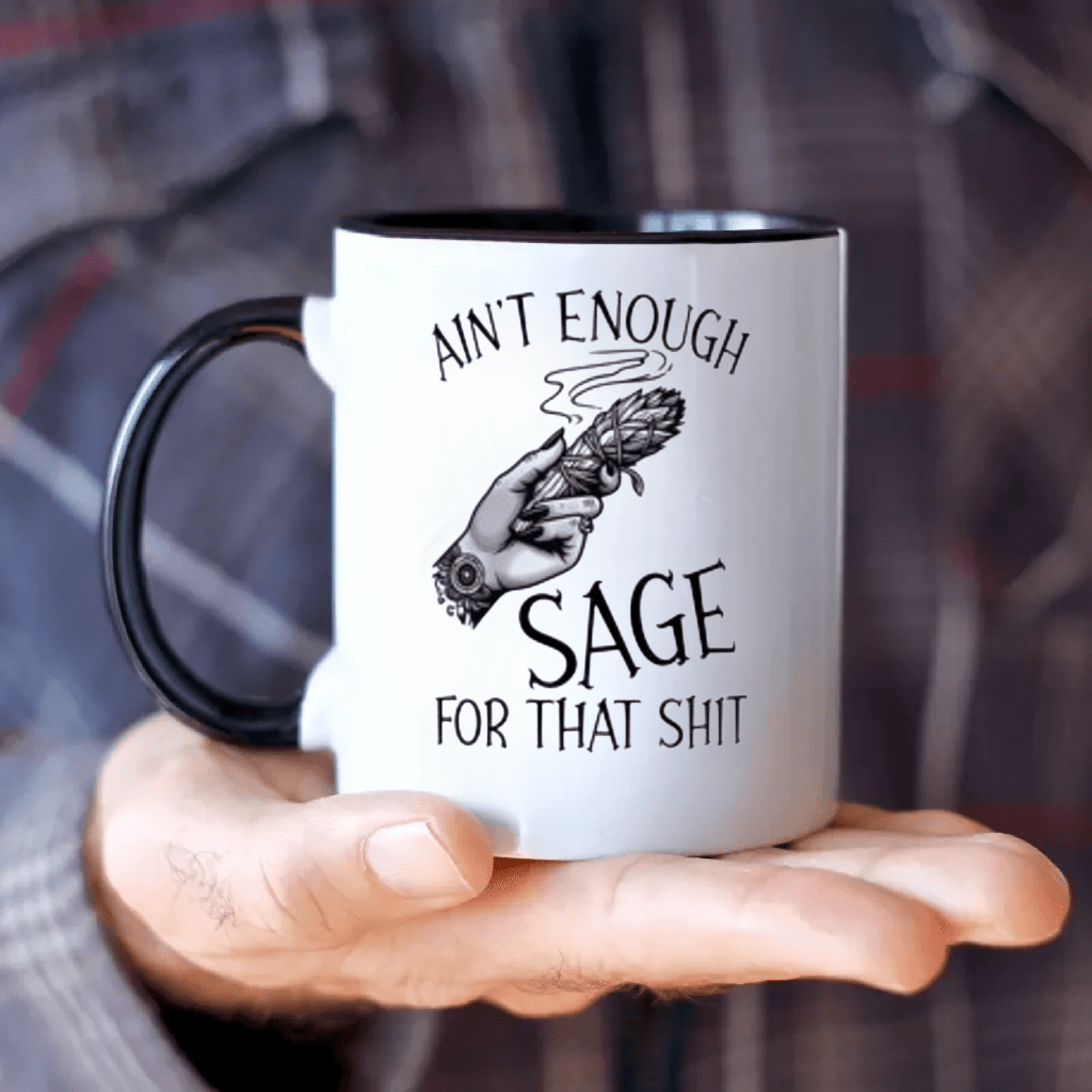 Ceramic Ain T Enough Sage Mug  - đánh giá và giá Coffee Tea Or