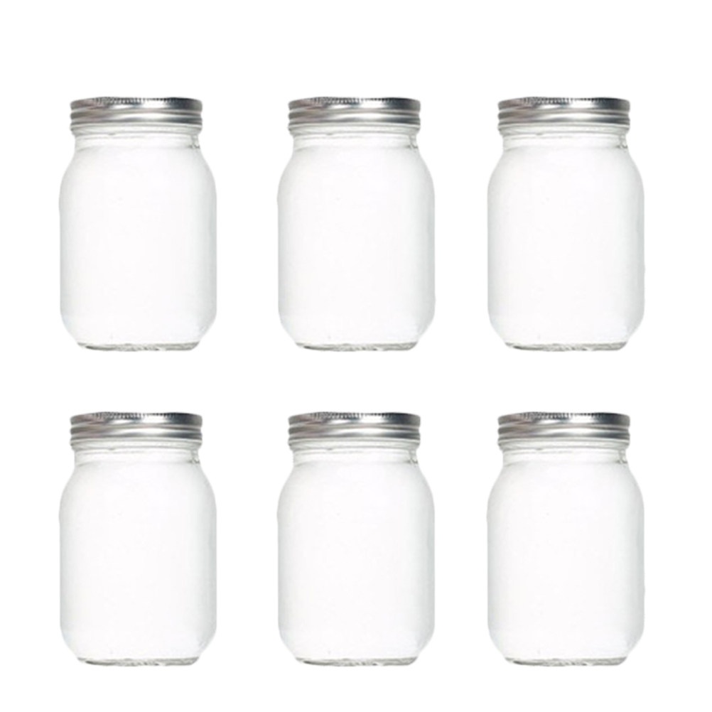 6Pcs Transparent Round Glass J - đánh giá và giá Coffee Tea Jars