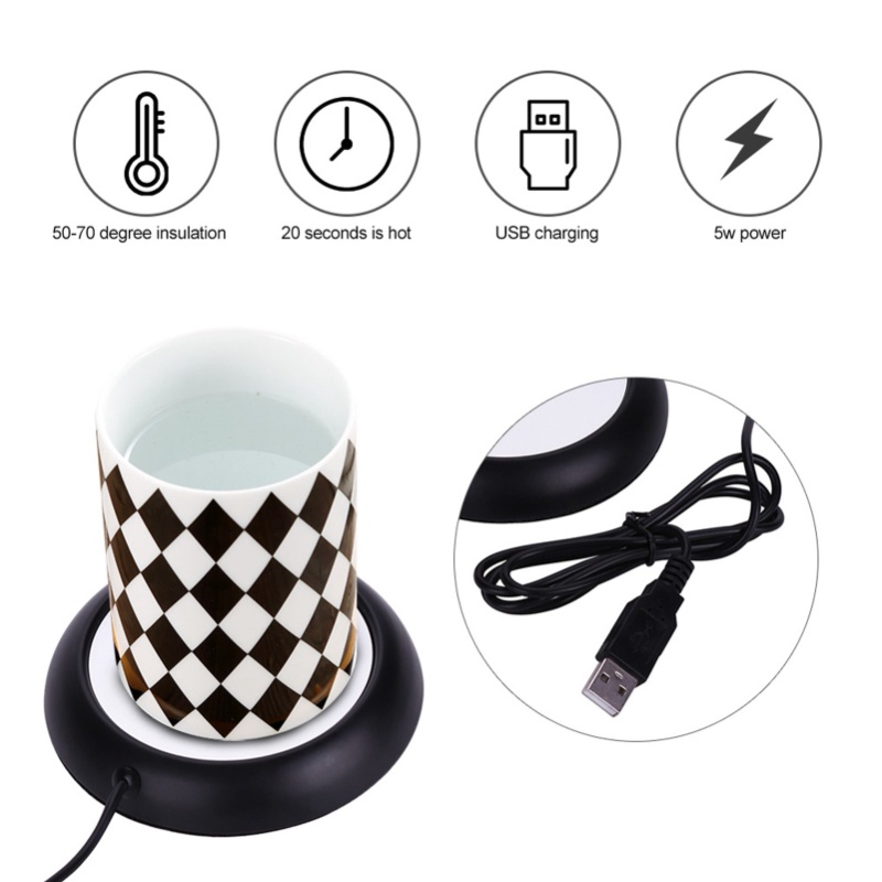 Heat Beverage USB Wood Grain C - đánh giá và giá Coffee Tea Warmer