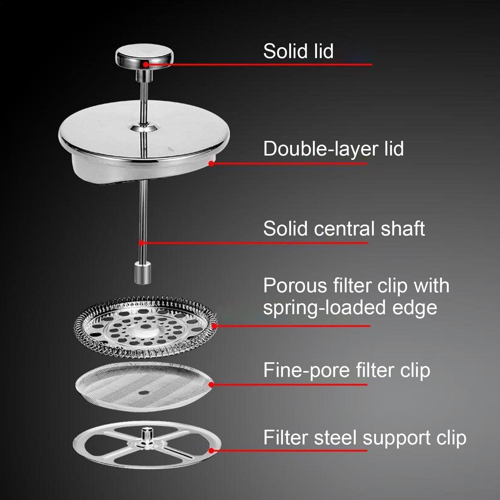 Coffee Maker Press Pot Non-Sli - đánh giá và giá Coffee Tea Pot