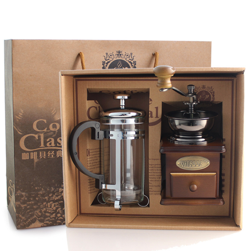 Coffee Pot Coffee Grinder Set  - đánh giá và giá French Press Coffee & Tea