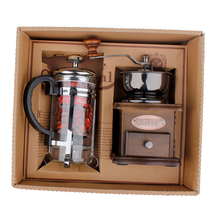 Coffee Pot Coffee Grinder Set  - đánh giá và giá French Press Coffee & Tea