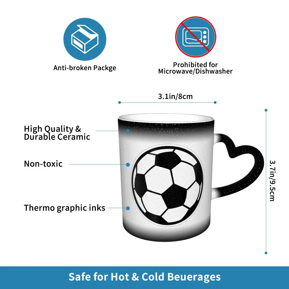 Soccer Ball Football Icon Mug  - đánh giá và giá Coffee Tea Icon