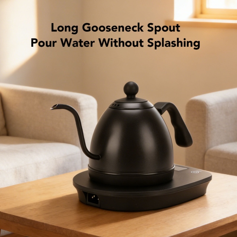 1000W Electric Gooseneck Kettl - đánh giá và giá Pour Over Kettle