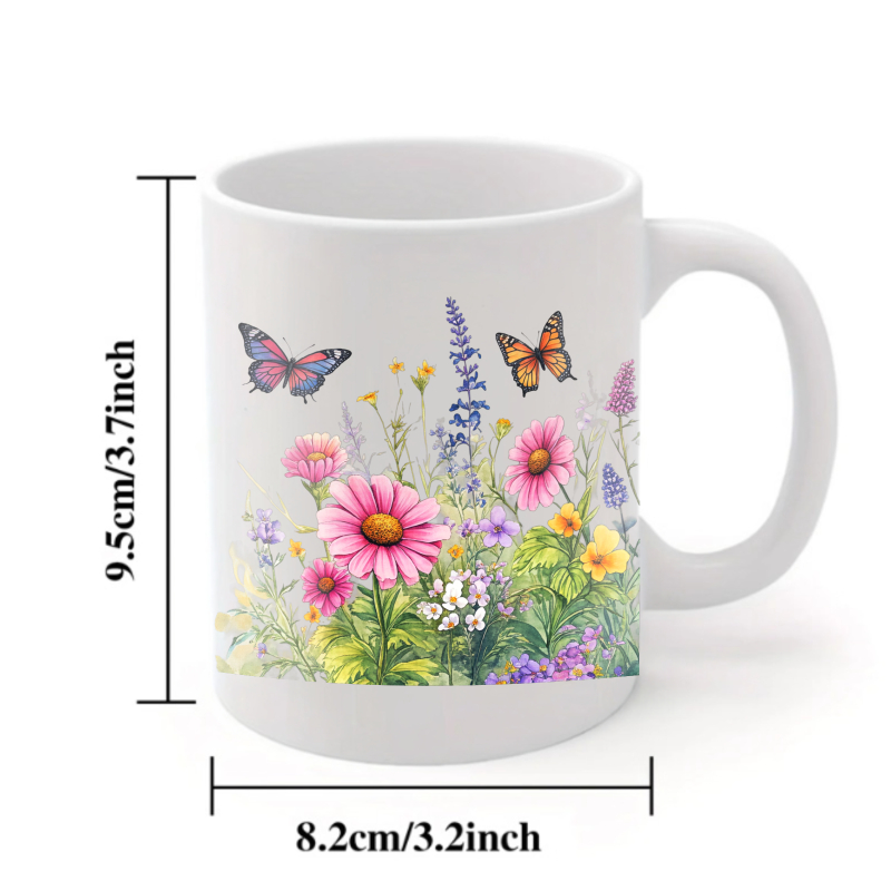 Ceramic cup white flower garde - đánh giá và giá Coffee Tea For Garden
