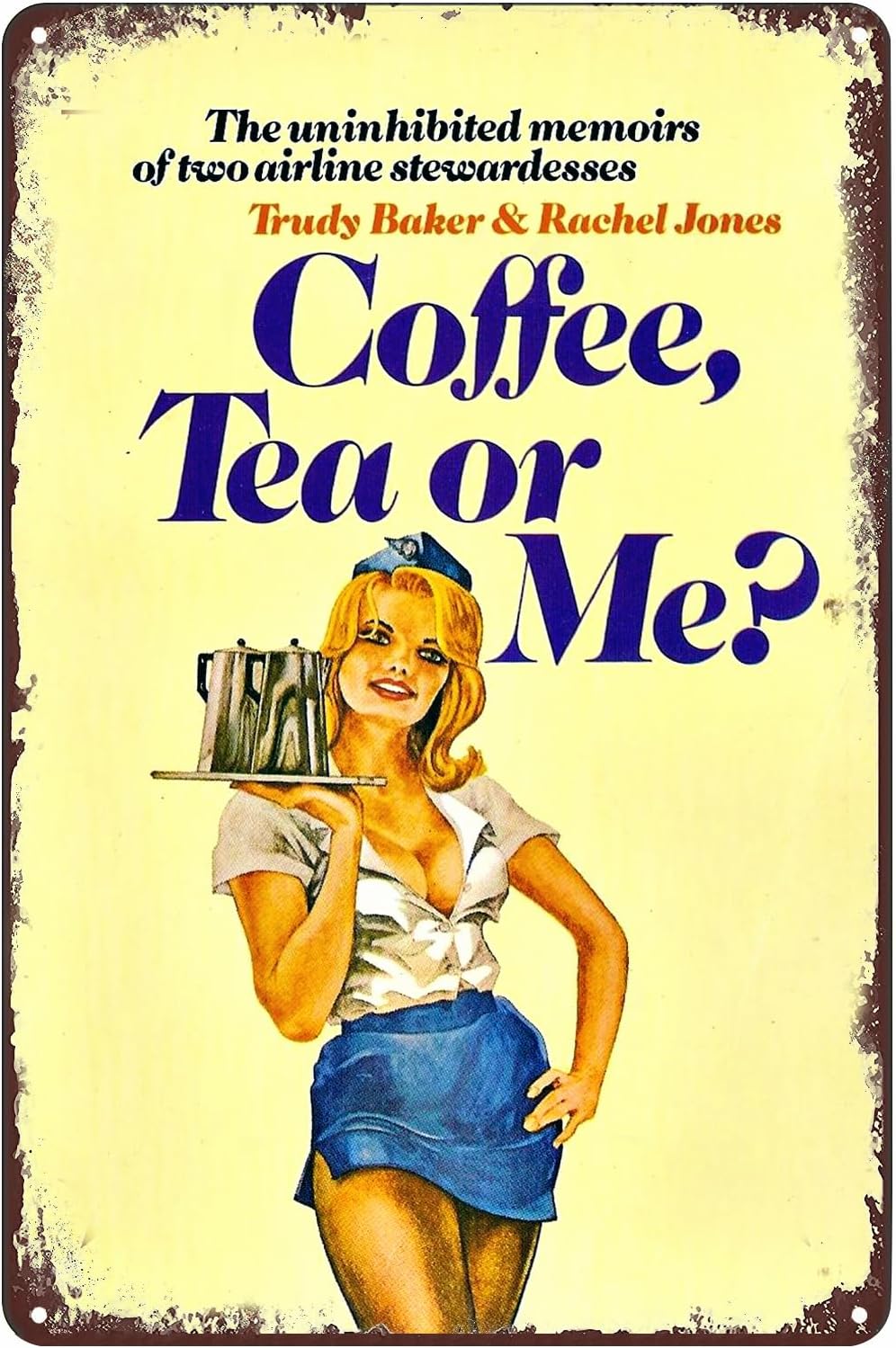 Coffee Tea or Me Tin Sign Pinu - đánh giá và giá Coffee Tea With Me