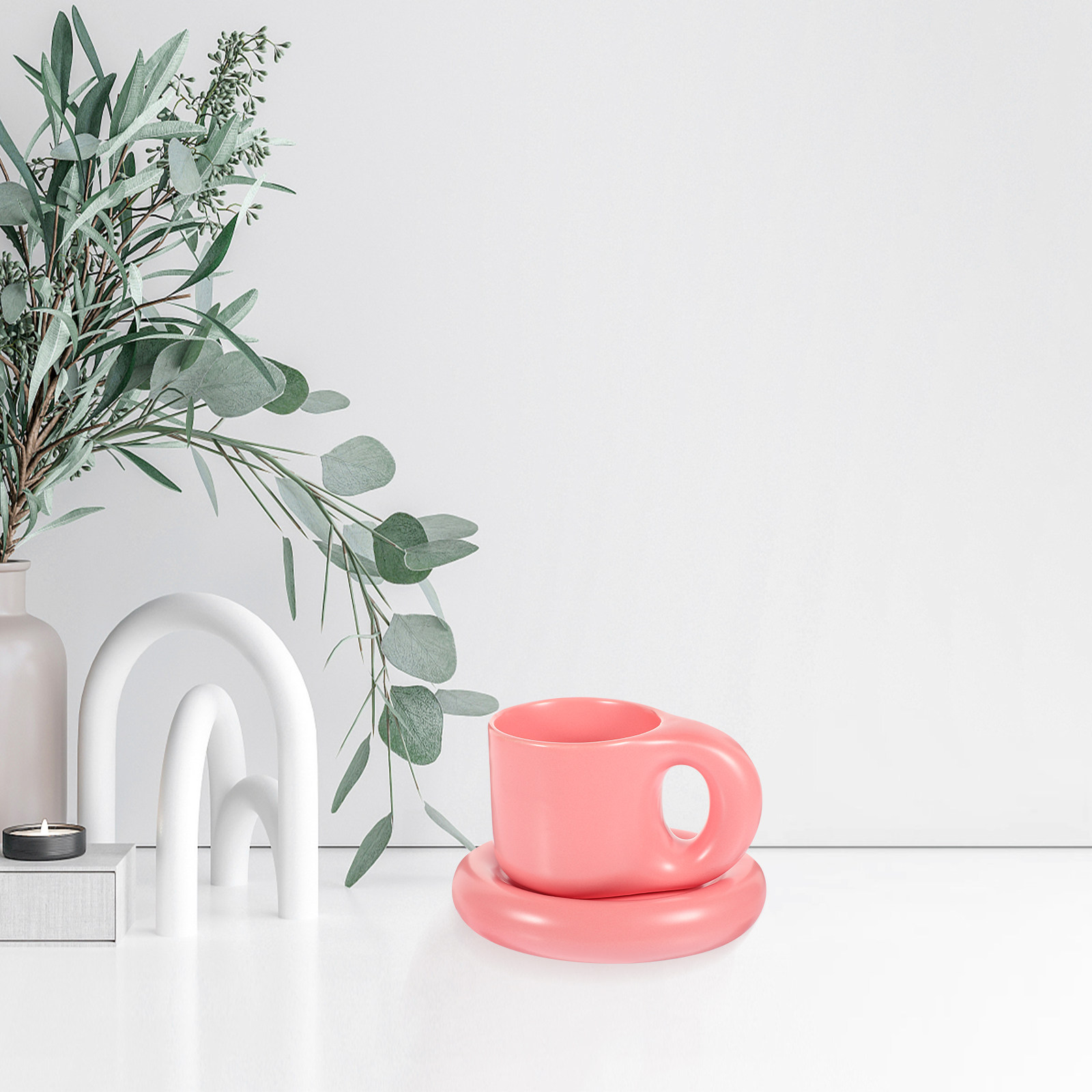 Ceramic Coffee Cup Set with Sa - đánh giá và giá Coffee Tea Chocolate