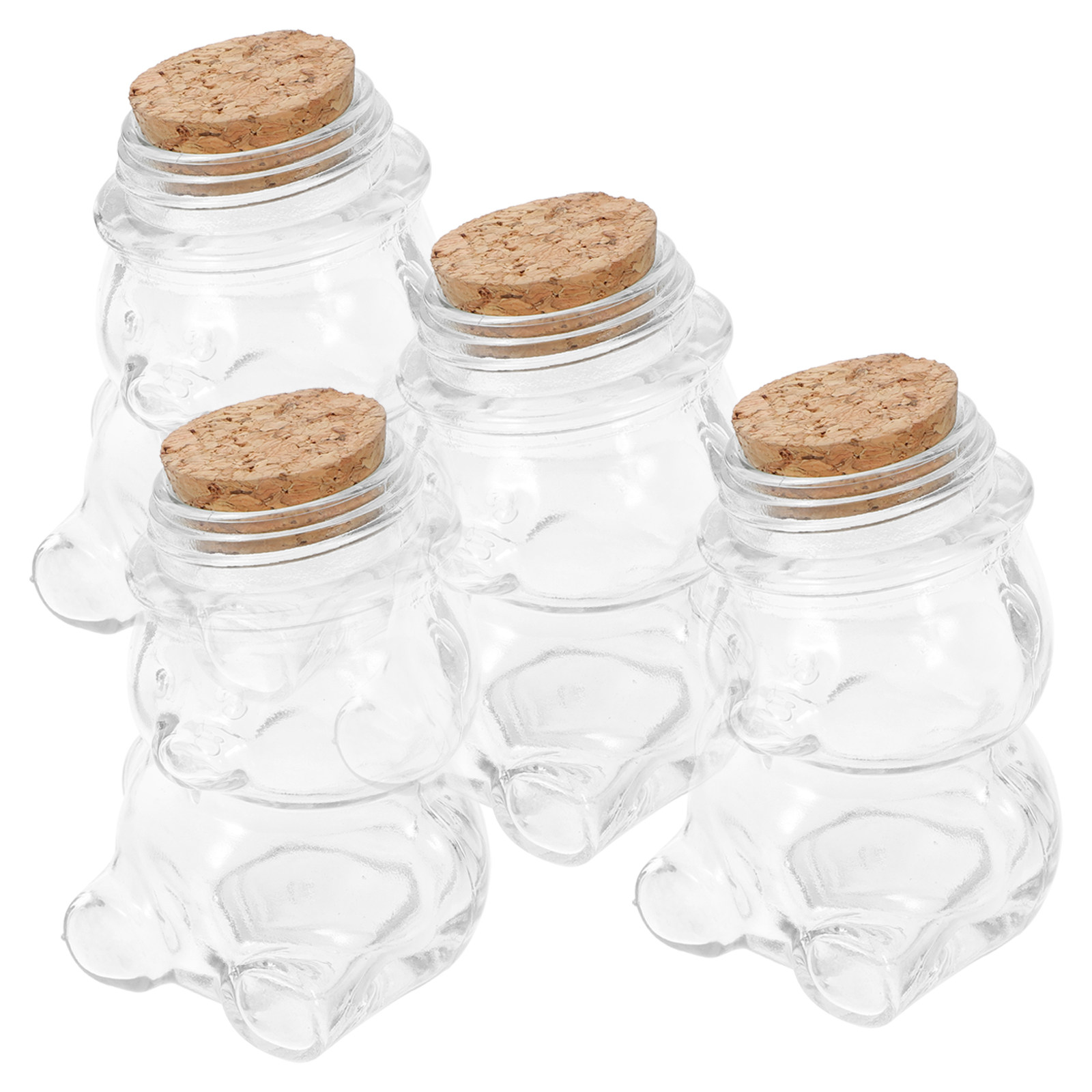 4Pcs Glass Candy Jar Set Trans - đánh giá và giá Coffee Tea Jars