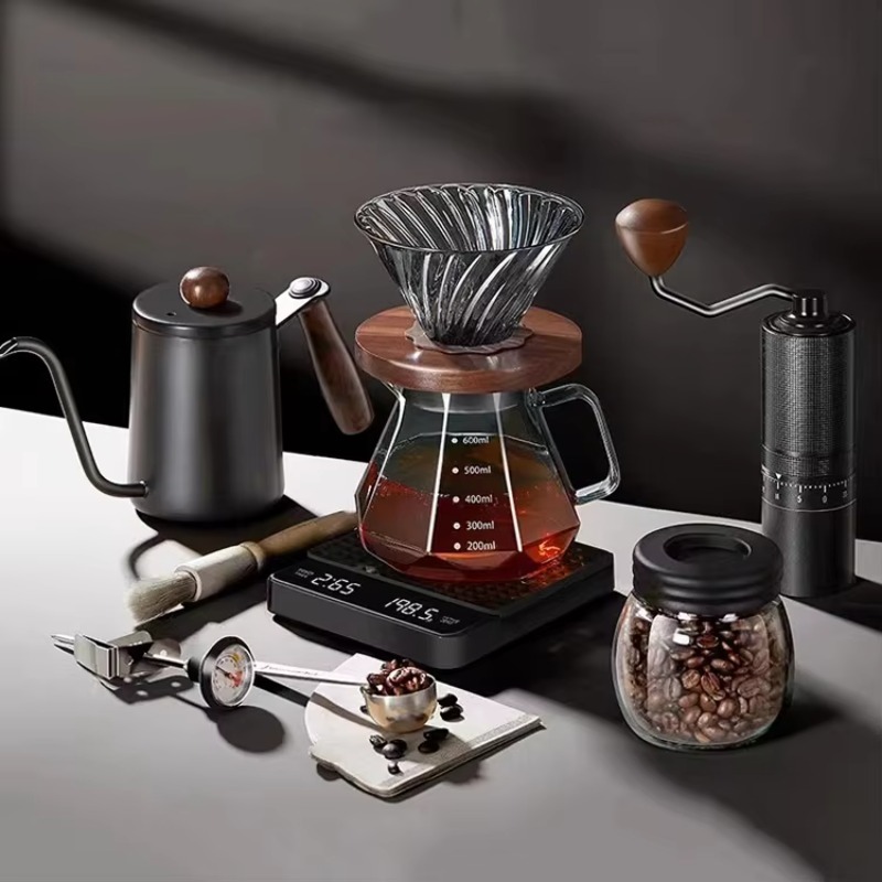 10pcs Travel Coffee Set Manual - đánh giá và giá Pour Over Kettle