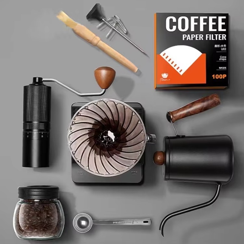 10pcs Travel Coffee Set Manual - đánh giá và giá Pour Over Kettle